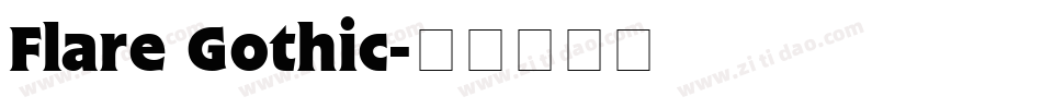 Flare Gothic字体转换